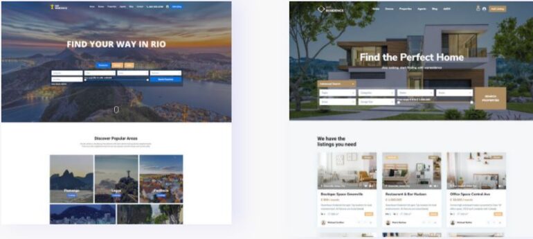 Real estate website demo