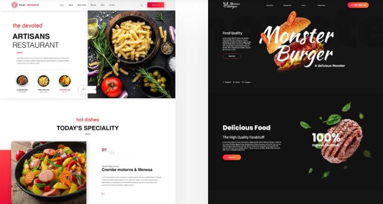 restaurant DEMO website